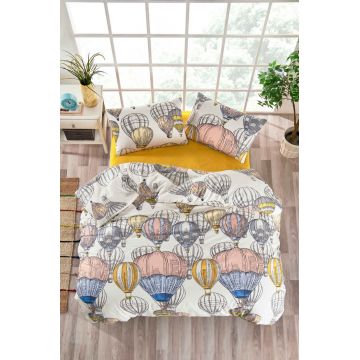Lenjerie de pat dubla, Cappadocia, Tabu Home, 65% bumbac/35% poliester