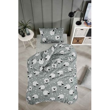 Lenjerie de pat pentru o persoana, Lamb, Tabu Home, 65% bumbac/35% poliester
