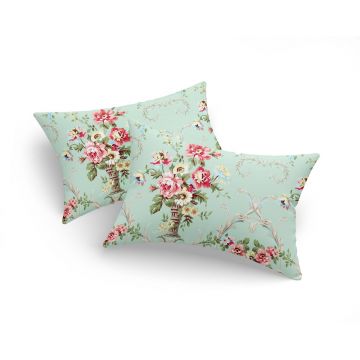 Set 2 fete de perna, Alanur - Mint, Eponj Home, 65% bumbac/35% poliester
