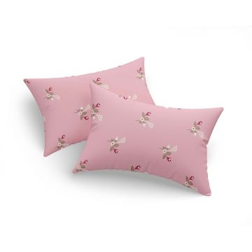 Set 2 fete de perna, Alanur - Pink, Eponj Home, 65% bumbac/35% poliester