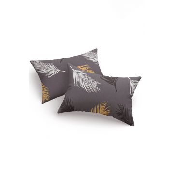 Set 2 fete de perna, Olivia - Gold, Grey vPoly, Eponj Home, 65% bumbac/35% poliester