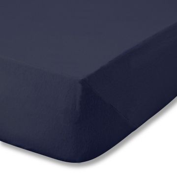 Cearceaf albastru închis din flanelă cu elastic 150x200 cm Brushed – Catherine Lansfield