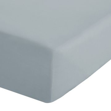 Cearceaf albastru prăfuit din bumbac percale cu elastic 150x200 cm Easy Iron Percale – Catherine Lansfield