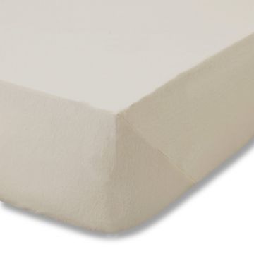 Cearceaf bej din flanelă cu elastic 150x200 cm Brushed – Catherine Lansfield