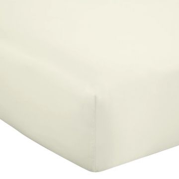 Cearceaf bej din satin cu elastic 135x190 cm Silky Soft – Catherine Lansfield