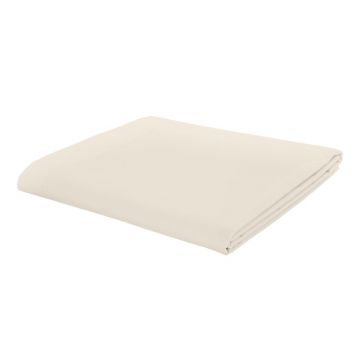 Cearceaf crem din bumbac percale 230x260 cm Easy Iron Percale – Catherine Lansfield
