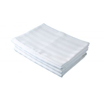 Cearceaf de pat din bumbac damasc, cu elastic, 220 x 260 cm