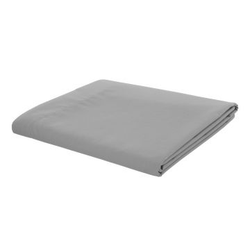 Cearceaf gri din bumbac percale 230x260 cm Easy Iron Percale – Catherine Lansfield