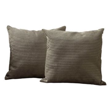 Fețe de pernă 2 buc. din catifea reiată 43x43 cm – Mioli Decor