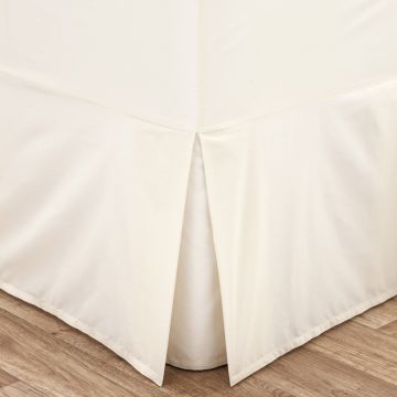 Husă pentru cadru de pat crem din bumbac percale cu elastic 90x190 cm Easy Iron Percale – Catherine Lansfield