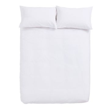 Lenjerie de pat albă din amestec de tencel pentru pat dublu/extinsă 230x220 cm Temperature Controlling TENCEL™ – Bianca