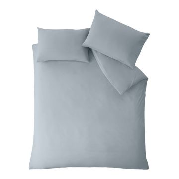 Lenjerie de pat albastru prăfuit pentru pat dublu/extinsă 230x220 cm So Soft Non-Iron – Catherine Lansfield