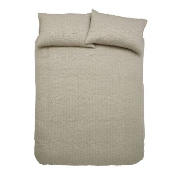 Lenjerie de pat bej pentru pat dublu/extinsă 230x220 cm Tamba Stripe – Pineapple Elephant