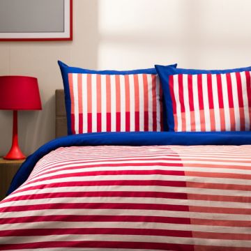 Lenjerie de pat Color Vibes, Homla, 160x200 cm, bumbac, multicolor