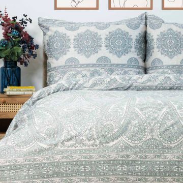 Lenjerie de pat Motifs, Homla, 160x200 cm, bumbac satinat, multicolor