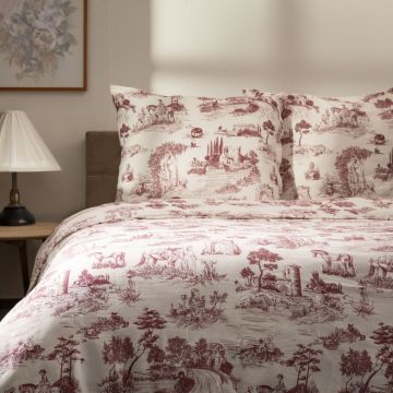 Lenjerie de pat Peisa, Homla, 200x220 cm, bumbac satinat, multicolor