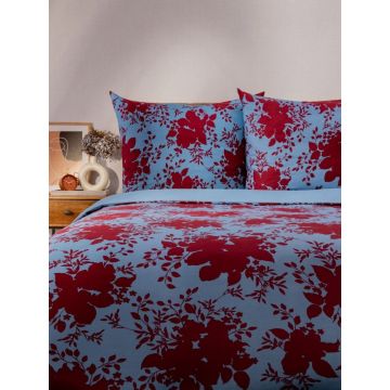 Lenjerie de pat pentru o persoana, Megan, Homla, 2 piese, 140x200 cm, microfibra din poliester, multicolor