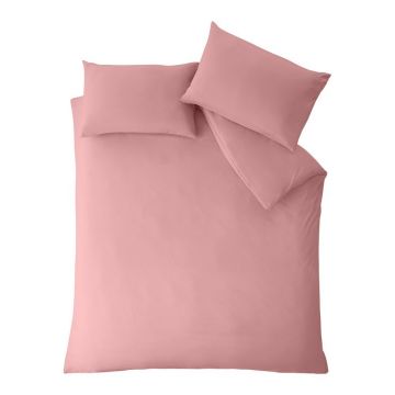 Lenjerie de pat roz pentru pat dublu/extinsă 260x220 cm So Soft Non-Iron – Catherine Lansfield