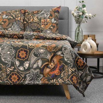 Lenjerie de pat Tapua, Homla, 160x200 cm, 70x80 cm, bumbac, multicolor