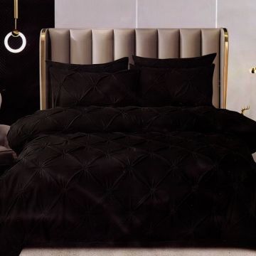 Lenjerie Plise Negru 6 Piese (Finet)