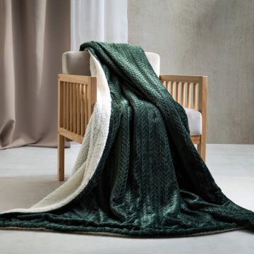 Patura Laren, Homla, 150x200 cm, poliester, verde
